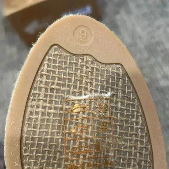 Soludos Classic Striped Wedge Lace Up Espadrille Size 9 - Picture 8 of 8